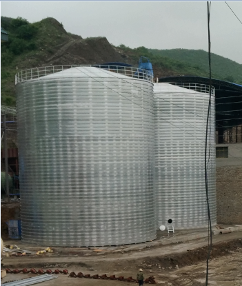 青铜峡粮食钢板仓的安装全过程不用热焊接